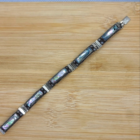 Vintage Taxco Sterling/Abalone Reveriano Castillo - Picture 1 of 8